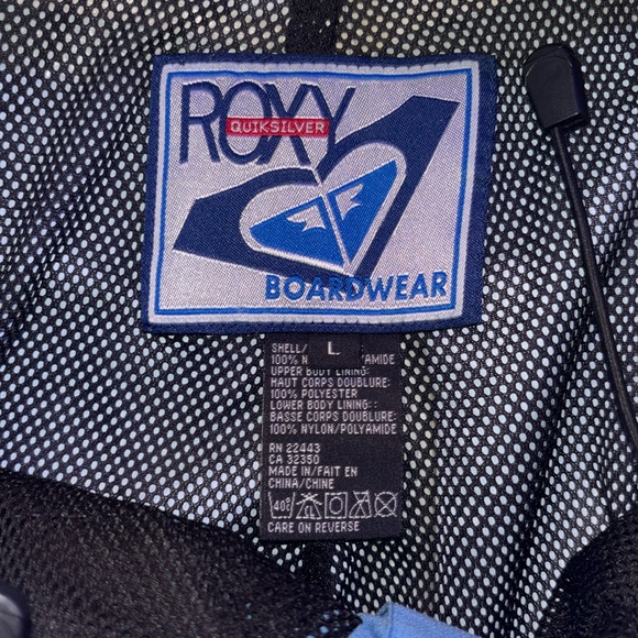 NWOT Roxy Quicksilver Boardwear Girls Blue Snowboard Snow Pants L - Picture 6 of 12